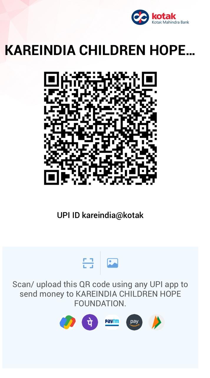 UPI QR code for KAREINDIA CHILDREN HOPE FOUNDATION